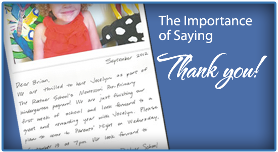 Private School Marketing - Retention - Thank You Note