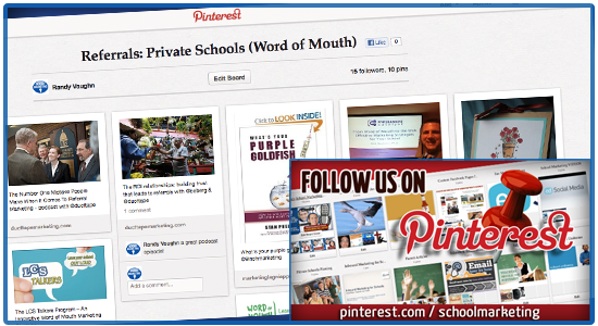 Pinterest board: Referrals & Word of Mouth Ideas for Private Christian Schools