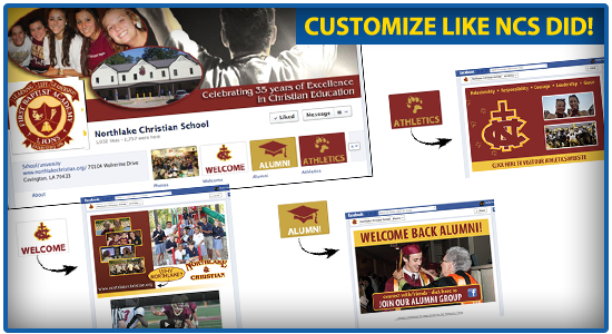 Customize Your School's Facebook Page Like Northlake Christian School