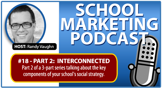 Private Christian School marketing podcast #18: Social Strategy Part 2 (Interconnected)