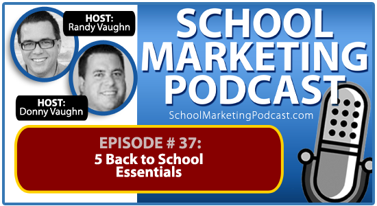 School marketing podcast #36: Who Are The Marketing Twins? (Our Story)