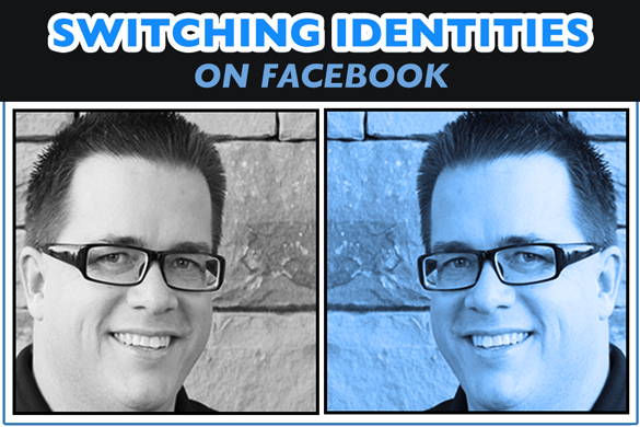 Switching Identities to Like, Comment and Share on Facebook