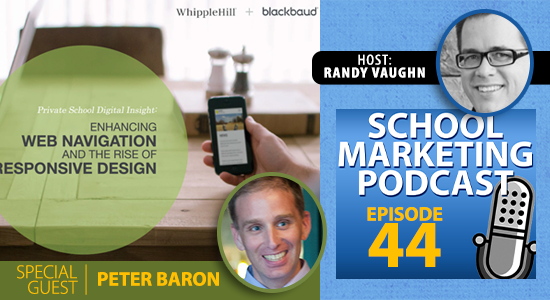 Podcast interview w Peter Baron @peterdbaron of @blackbaud about web navigation and responsive web design (episode #44)