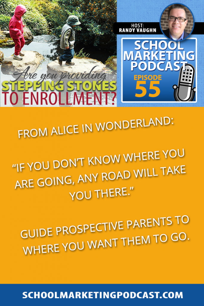 Are you providing stepping stones to enrollment? School Marketing Podcast #55 with Randy Vaughn