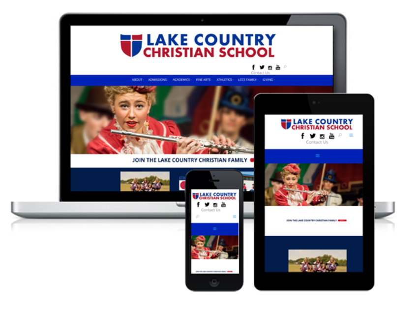 Christian school mobile friendly and responsive websites