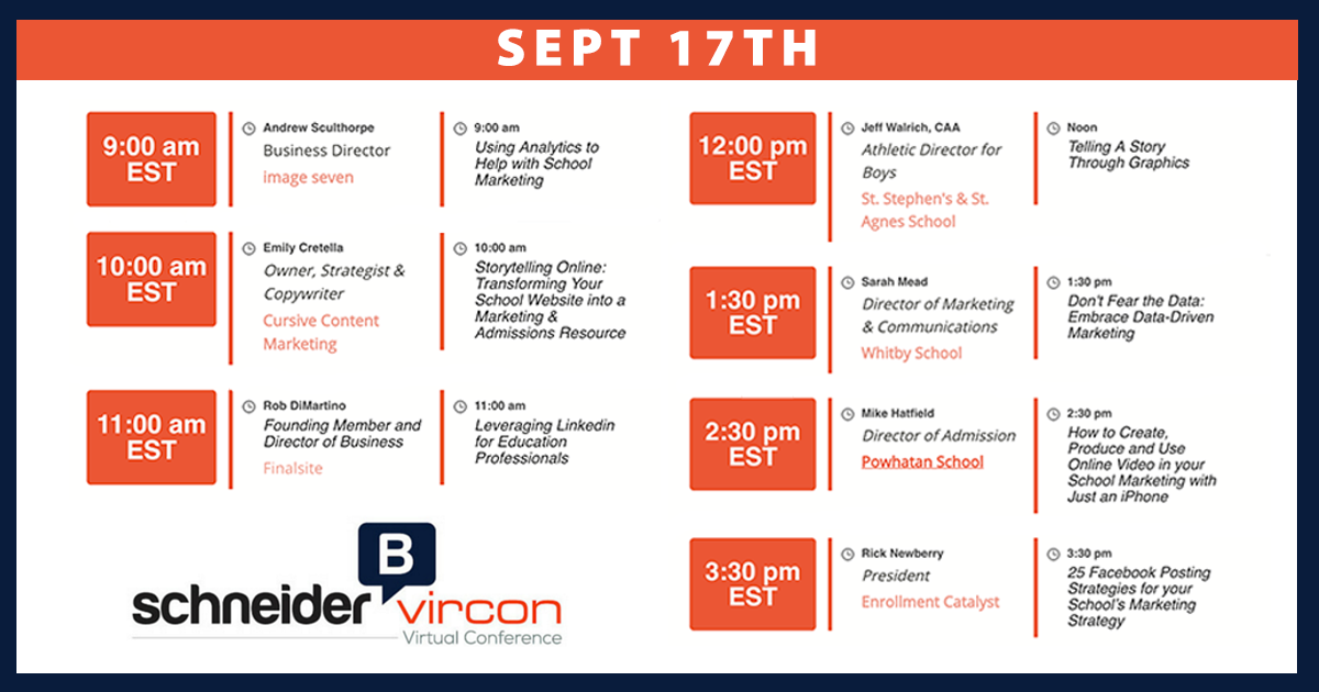 @SchneiderB VirCon 3 registration now open: 7 amazing presenters all in 1 day!