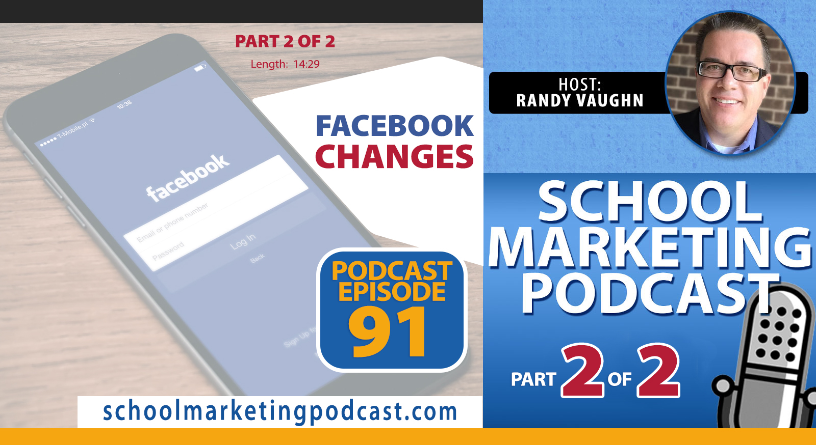 Panic or Peace (Part 2 of 2): How to React to the Latest Facebook Changes for Your School - (School Marketing Podcast #91)